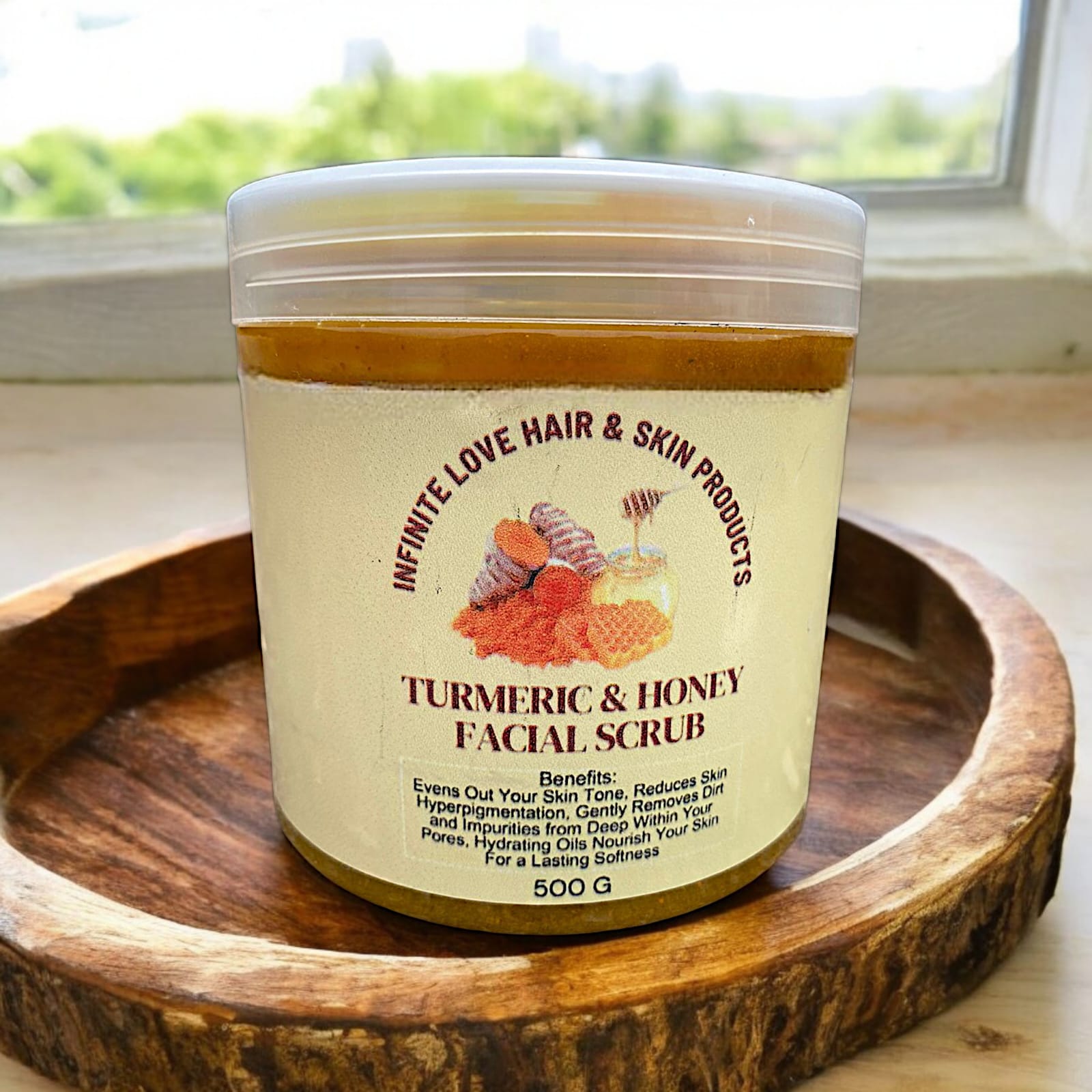 TURMERIC & HONEY FACIAL SCRUB 500G