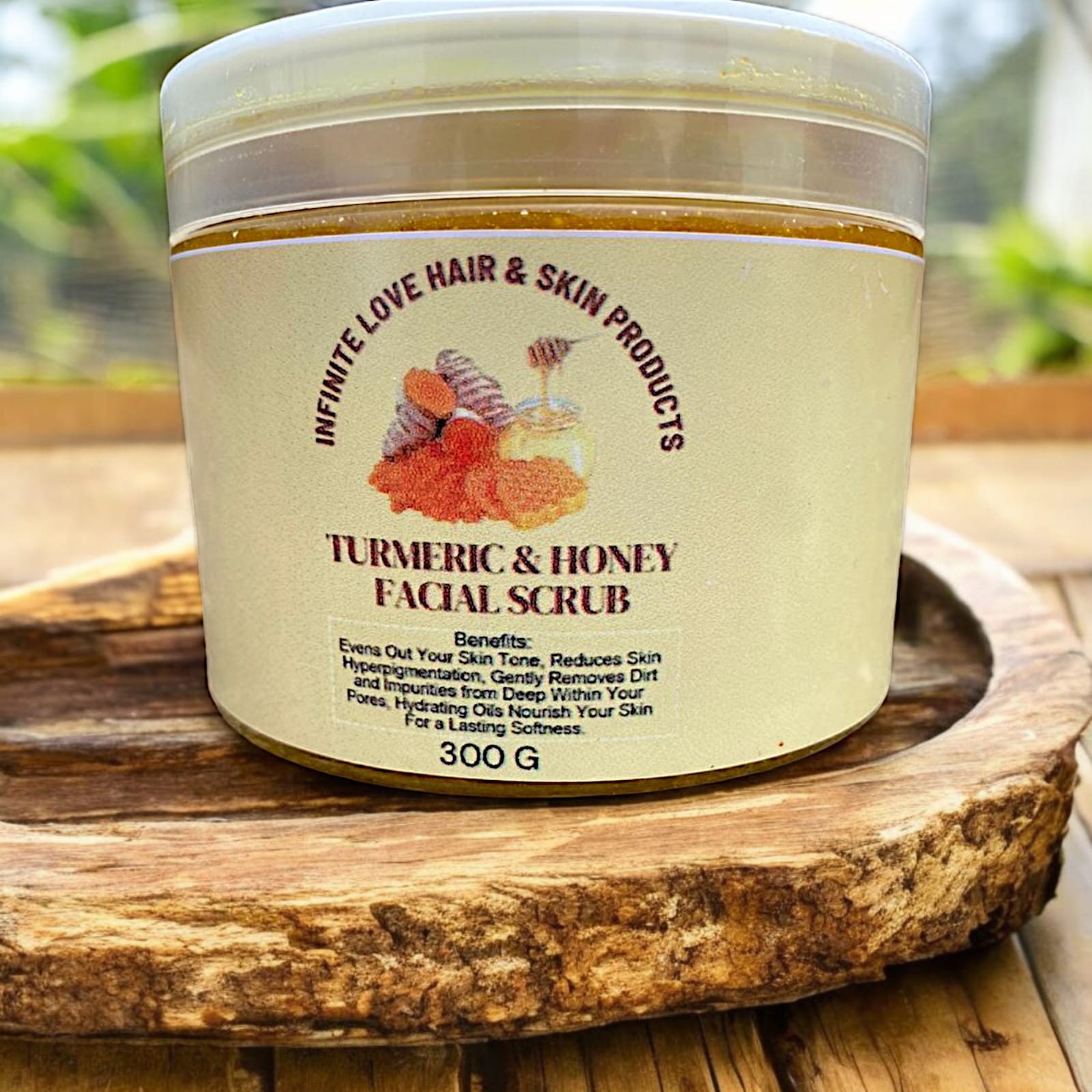 TURMERIC & HONEY FACIAL SCRUB 500G
