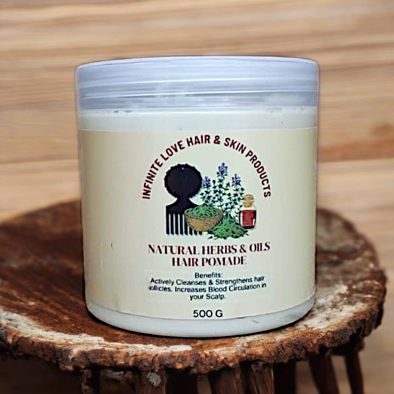 NATURAL HERBS & OILS HAIR POMADE